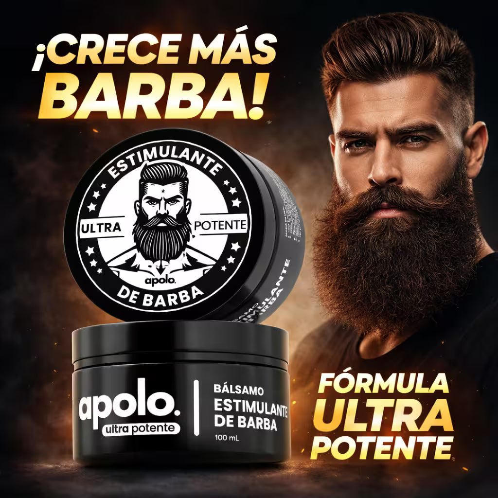 Apolo Estimulante de Barba – Desata una Barba Más Abundante, Gruesa y Masculina